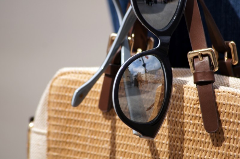 Denimowe kuloty z lampasem