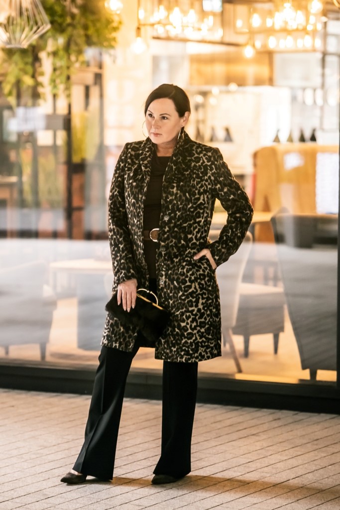 Płaszcz w lamparcie centki