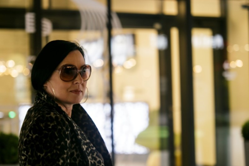 Płaszcz w lamparcie centki