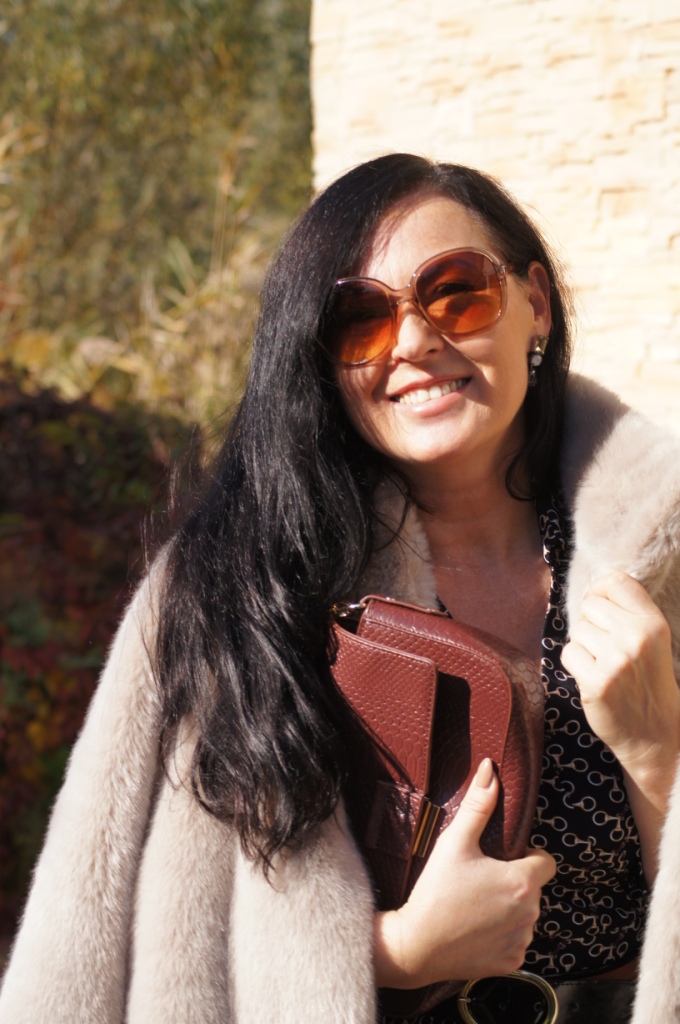 Jesienna sukienka w ciekawy print