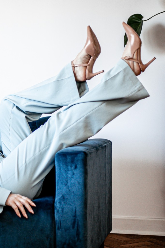 Garnitur w kolorze aqua