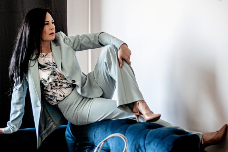 Garnitur w kolorze aqua